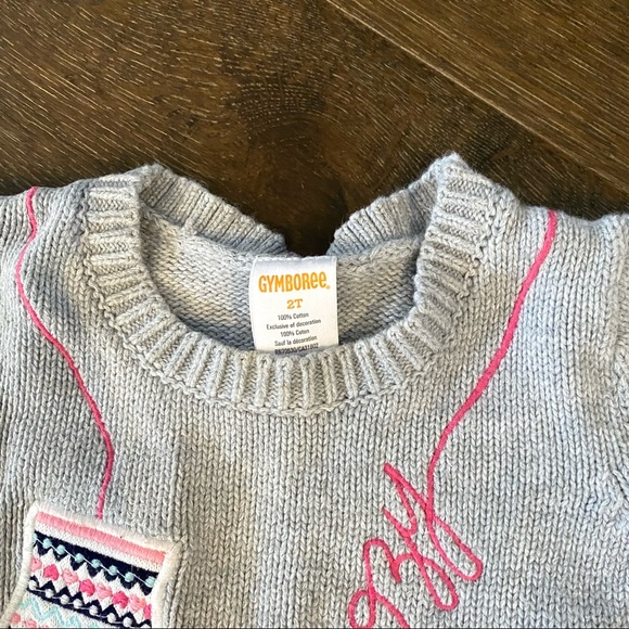 3/$20 Gymboree 100% cotton cozy knit sweater - Picture 3 of 4